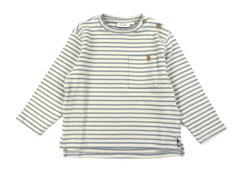 Lil Atelier smoke blue striped loose top
